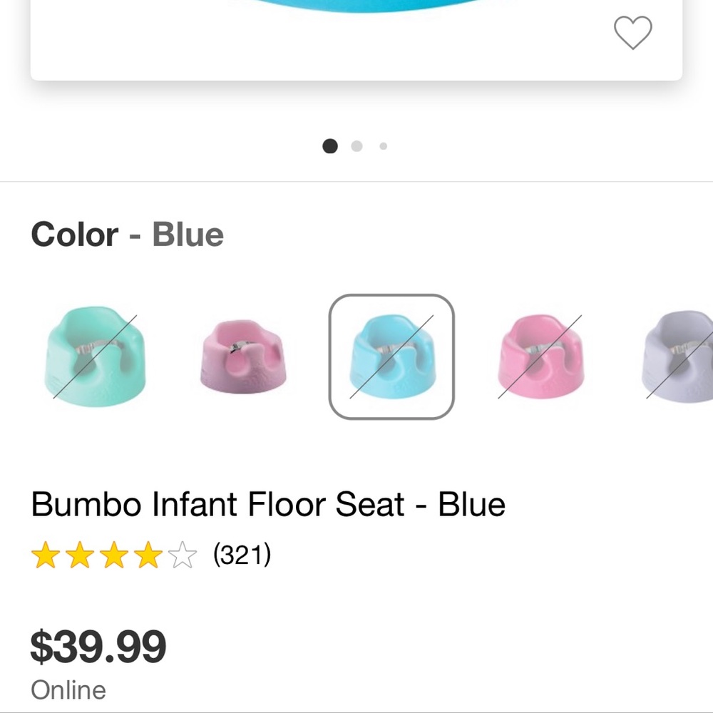 Bumbo play infant seat with tray. - Picture 2 of 7